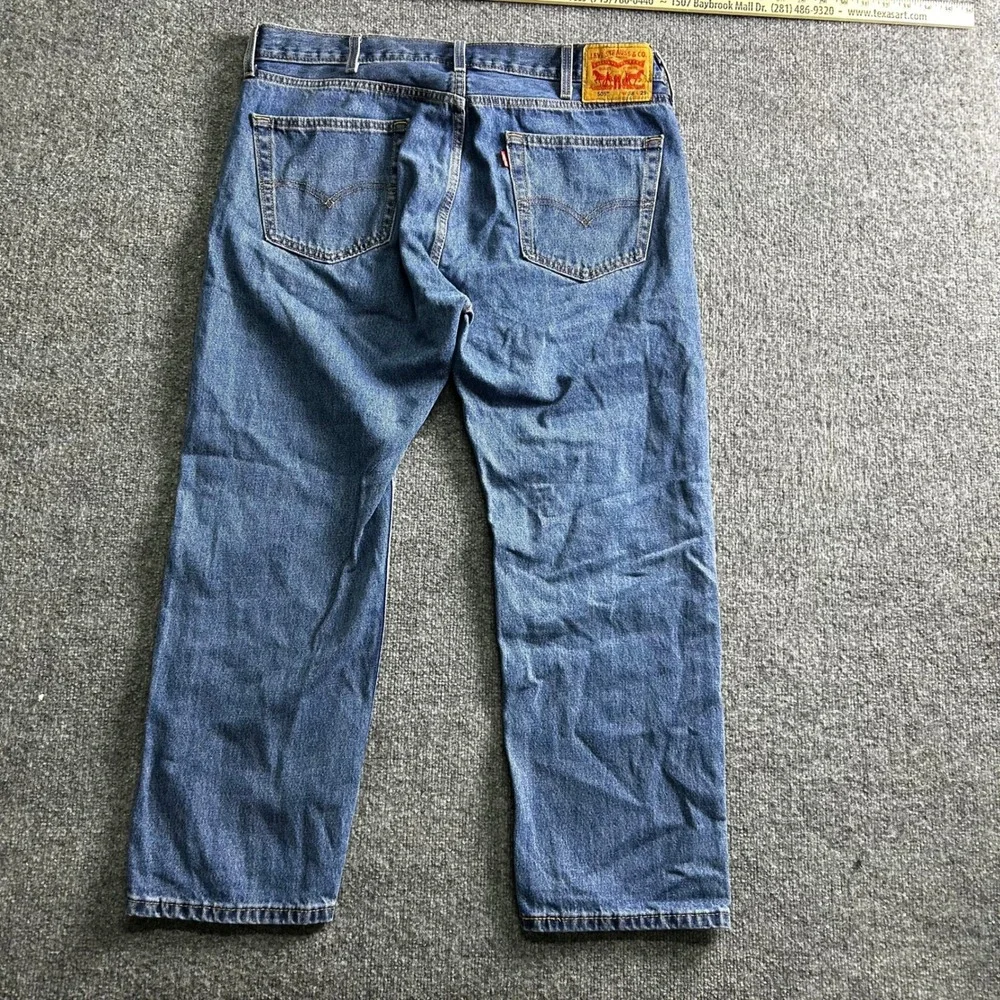 Levi's Jeans Mens Size 38x28 Blue 505 Regular Fit Straight Leg Denim Casual
